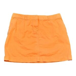 Vineyard Vines Orange Peach Skirt Cotton Blend‎ Mini Casual Everyday Size 14